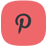 Pinterest social icon